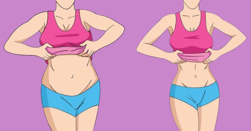 perder grasa abdominal antes y después